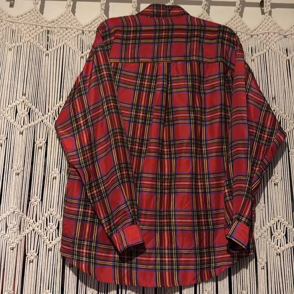 Structure Silk Button Down M - image 4